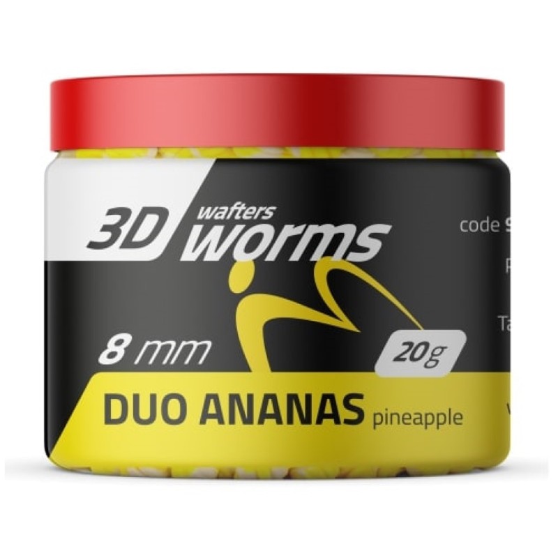 Top Worms Wafters Duo Ananas 8mm MatchPro – przynęta method feeder