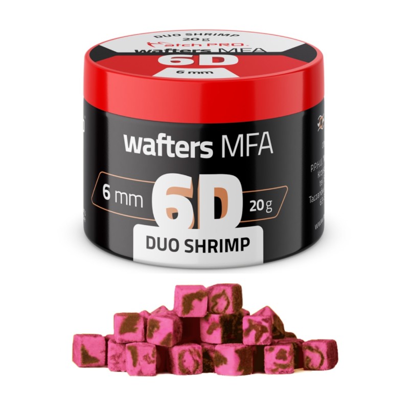 6D Wafters MFA Duo Shrimp MatchPro 6x6mm – przynęta method feeder