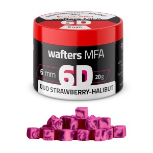 6D Wafters MFA Duo Truskawka–Halibut 6x6mm MatchPro – przynęty method feeder