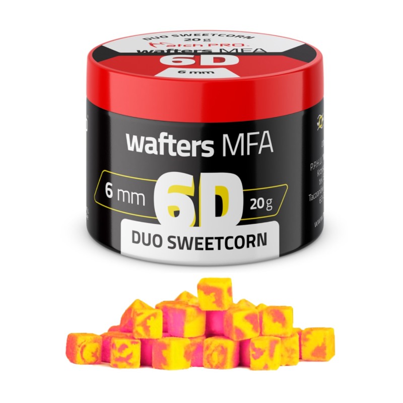 6D Wafters MFA Duo Sweet Corn 6x6mm MatchPro – przynęta method feeder