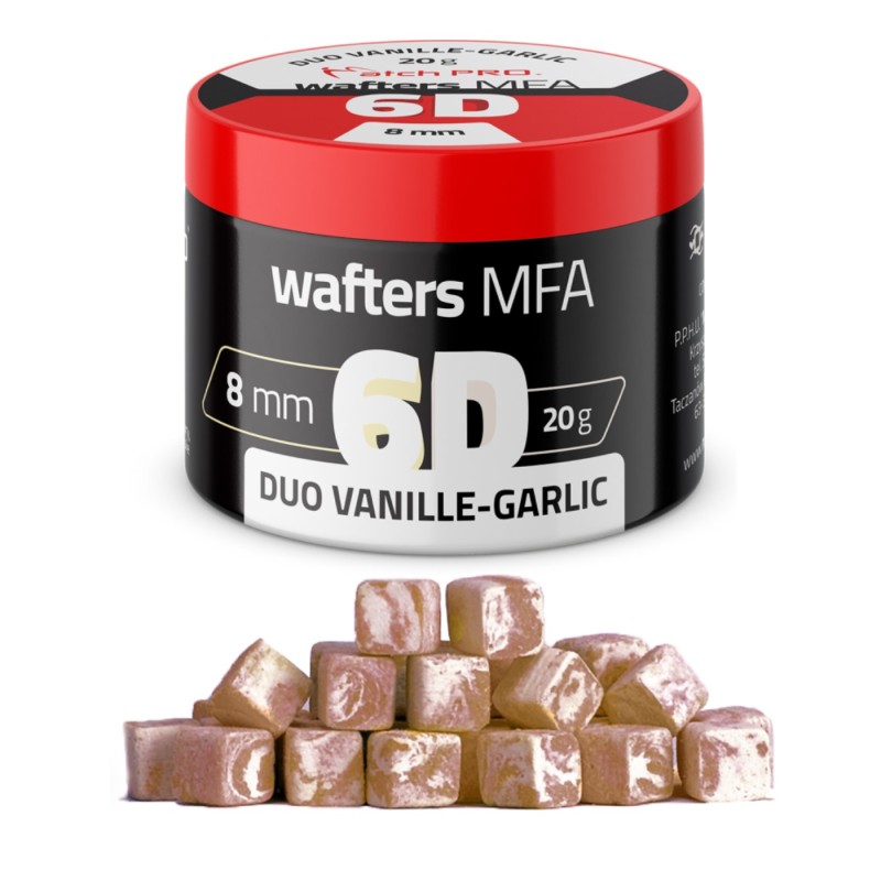 6D Wafters MFA Duo Wanilia–Czosnek 8x8mm MatchPro – przynęta feeder
