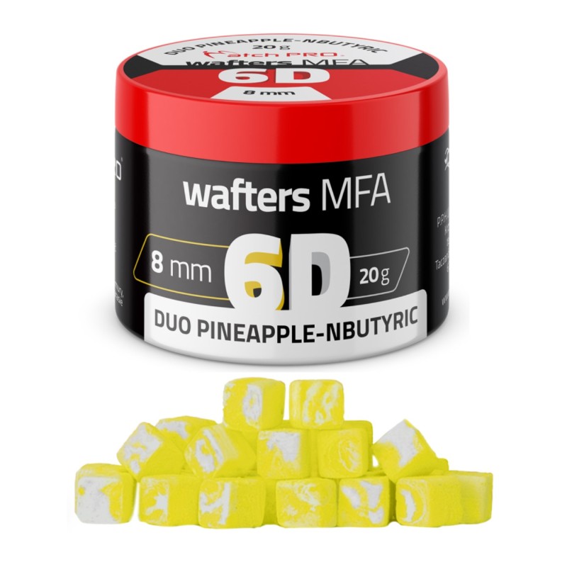 6D Wafters MFA Duo Brzoskwinia–Kwas Masłowy 8x8mm MatchPro – przynęta feeder