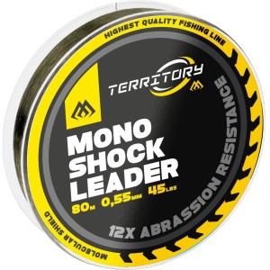 Przypon Strzałowy Mikado Territory 0,55mm Zielony – mocny i elastyczny shock leader