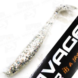 Savage Gear Cannibal Shad B 6.8CM 3G White Flash – uniwersalna guma na drapieżniki