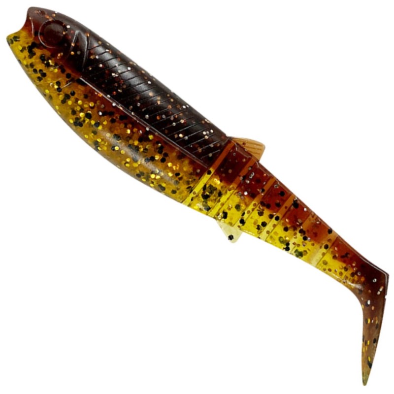 Savage Gear Cannibal Shad 6.8CM 3G Motoroil UV – skuteczna guma na sandacza i okonia