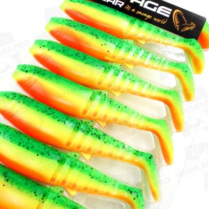Guma Savage Gear Cannibal Shad 12.5 cm 20 g Firecracker – Skuteczna guma na szczupaka i sandacza