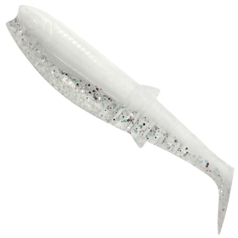 Guma Savage Gear Cannibal Shad 12.5 cm 20 g White Flash – Skuteczna przynęta na sandacza i szczupaka