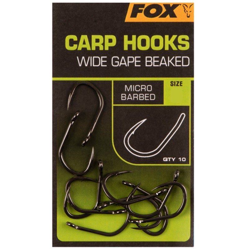 Haczyki Fox Carp Hooks Wide Gape Beaked Nr 4