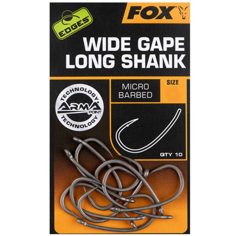 Haczyki Fox roz. 6 Edges Wide Gape Long Shank