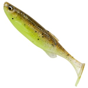 Savage Gear Fat Minnow T-tail 10.5CM 11G Green Pearl Yellow – skuteczna guma na sandacza i szczupaka