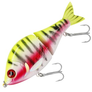 Wobler Mikado MFT Swimbait 10 cm Lemon Tiger – jaskrawy swimbait na szczupaka