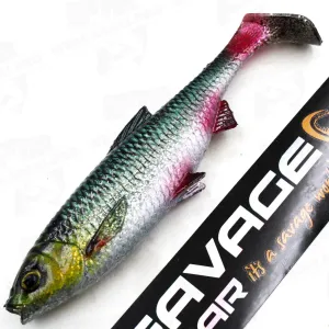 Guma Savage Gear 3D River Roach 10 cm 10 g Green Silver – naturalna guma 3D na drapieżniki