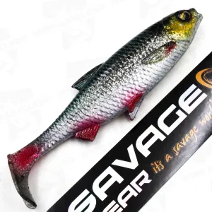 Guma Savage Gear 3D River Roach 10 cm 10 g Green Silver – naturalna guma 3D na drapieżniki