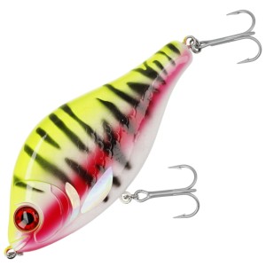 Wobler Mikado MFT Jerk 13 cm Lemon Tiger – jaskrawy tonący jerk na szczupaka