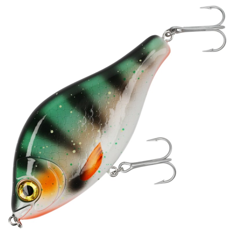 Wobler Mikado MFT Jerk 10 cm Perch – tonący jerkbait na szczupaka i sandacza