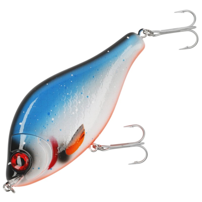 Wobler Mikado MFT Jerk 10 cm Blue Roach – naturalny tonący jerkbait