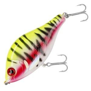 Wobler Mikado MFT Jerk 7 cm Lemon Tiger – jaskrawy tonący jerk na szczupaka
