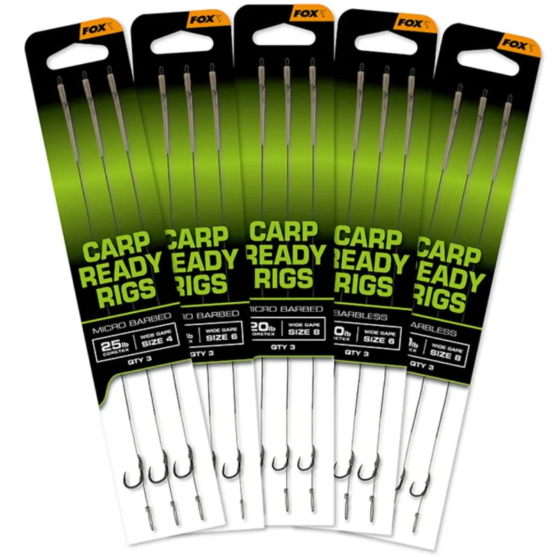 Fox Przypony EOS Ready Rigs - x3 Wide Gape nr 6