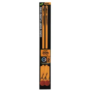 Przypony Fox Edges Curve Short Fluoro D-Rig 2 30lb