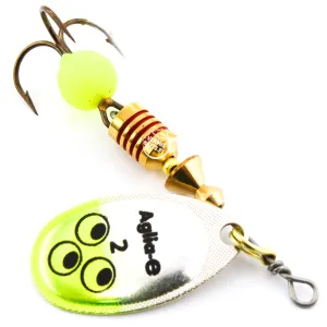 Mepps Aglia-E seledynowa nr 2 – błystka obrotowa UV na głębokie wody