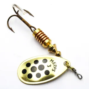 Mepps Aglia Deco złota / czarne kropki nr 3 – błystka obrotowa na szczupaka i okonia