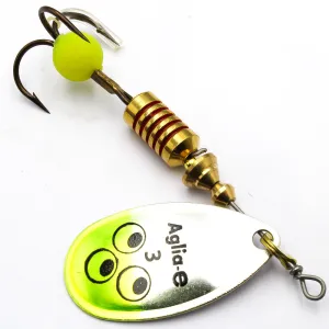 Mepps Aglia-E seledynowa nr 3 – błystka obrotowa UV na szczupaka i sandacza