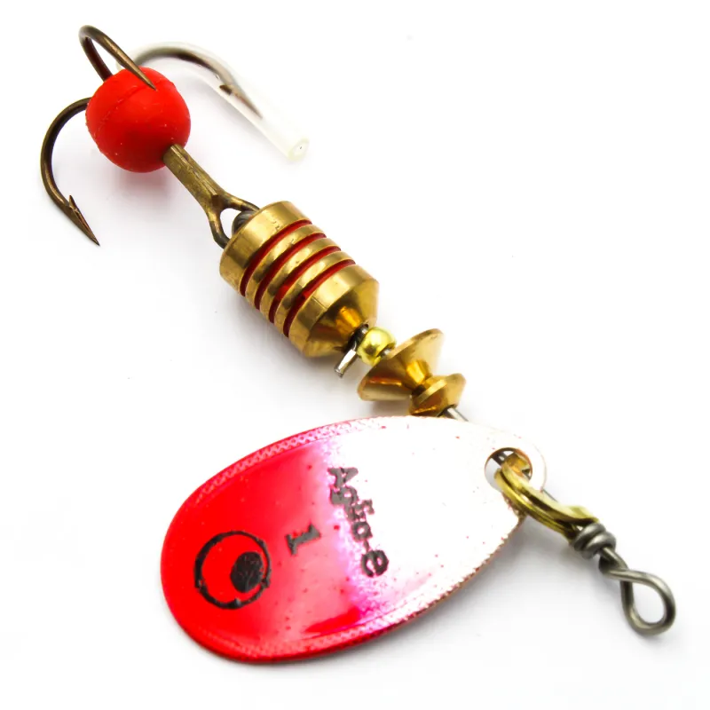 Mepps Aglia-E czerwona nr 1 – błystka obrotowa UV na pstrąga i okonia