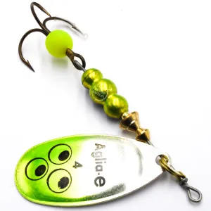 Mepps Aglia-E seledynowa nr 4 – błystka obrotowa UV na szczupaka i sandacza