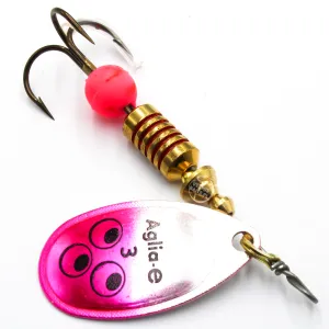 Mepps Aglia-E różowa nr 3 – błystka obrotowa UV na szczupaka i okonia