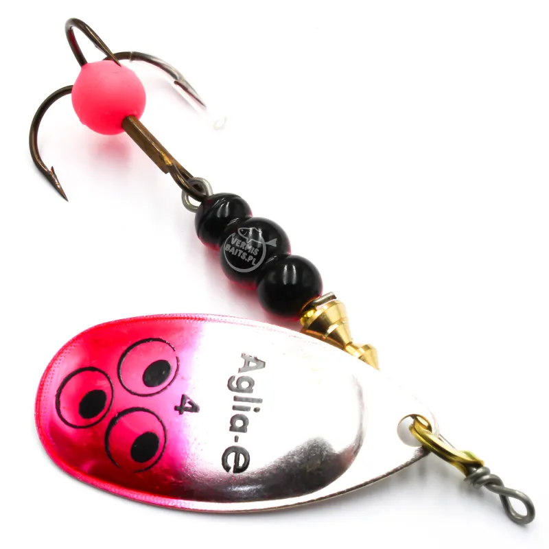 Mepps Aglia-E różowa nr 4 – błystka UV na szczupaka i sandacza