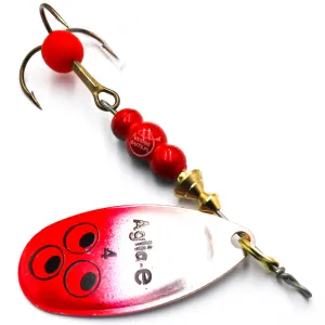 Mepps Aglia-E czerwona nr 4 – błystka UV na szczupaka i sandacza