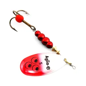 Mepps Aglia-E czerwona nr 5 – błystka UV na szczupaka, sandacza i suma