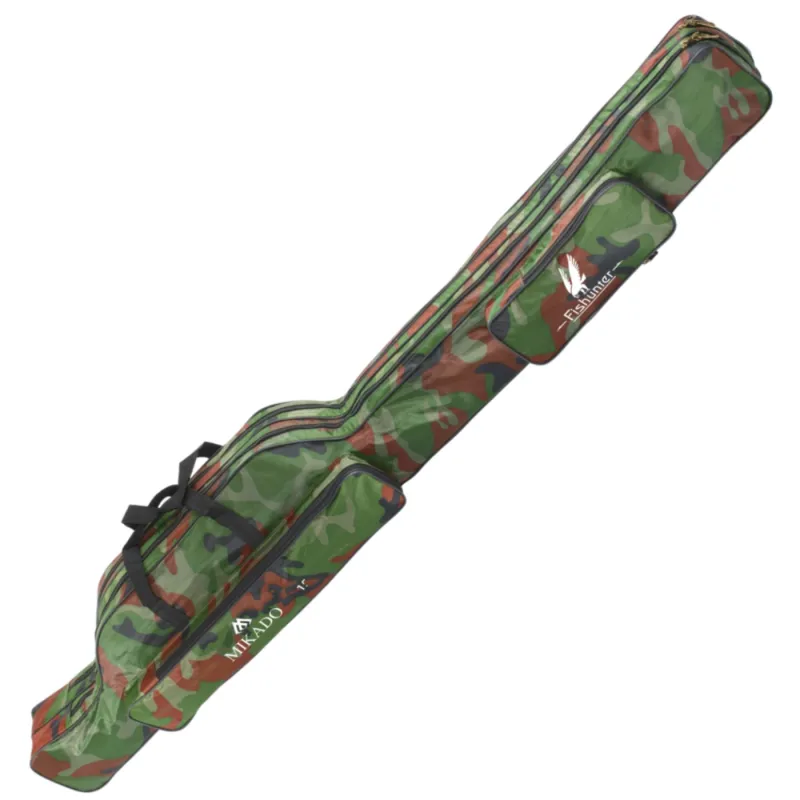 Pokrowiec Mikado Camo 2 Komory 160 cm – wodoodporny futerał na wędki