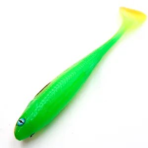 Guma Mikado Sicario 8.5cm Yellow Lime – jaskrawa przynęta na okonie, sandacze i szczupaki