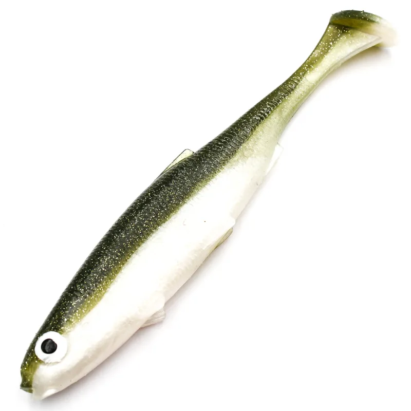 Guma Mikado Real Fish Roach 13cm Olive Bleak – realistyczna guma na szczupaki, sandacze i okonie