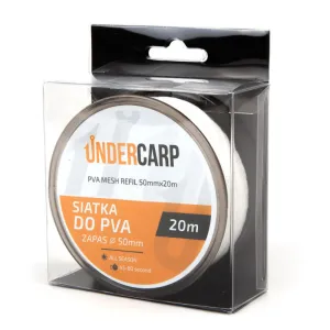 Siatka PVA Zapas 50 mm 20 m Undercarp – duża i trwała siatka do tuneli