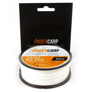 Siatka PVA Zapas 50 mm 20 m Undercarp – duża i trwała siatka do tuneli