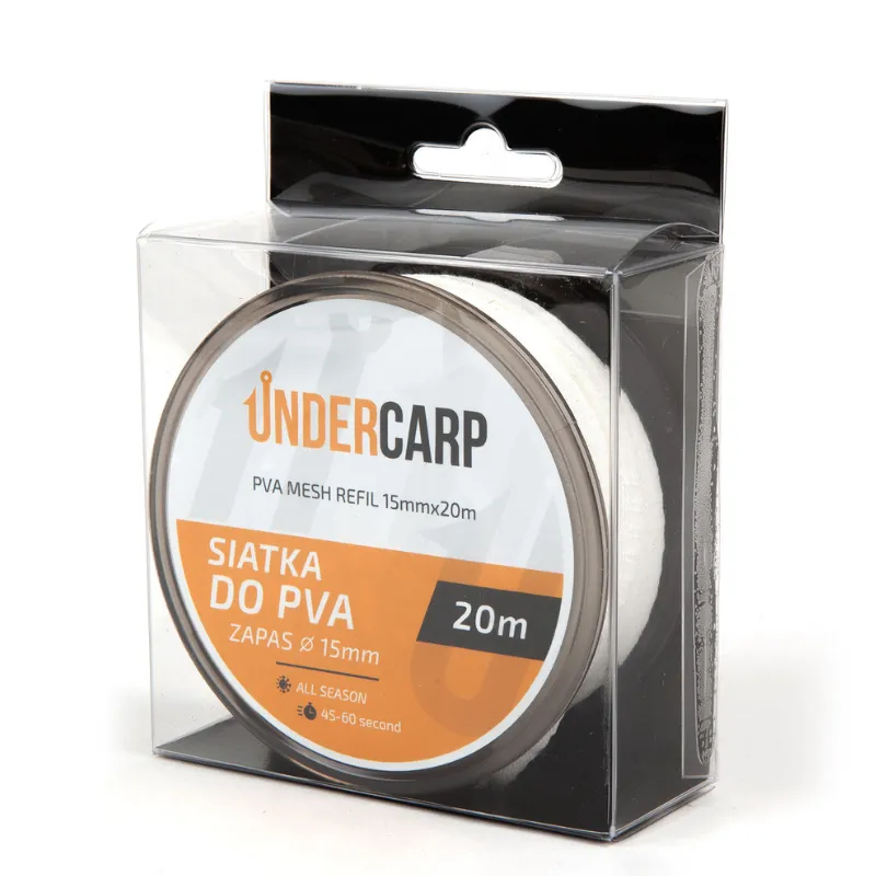 Siatka PVA Zapas 15 mm 20 m Undercarp – precyzyjne nęcenie punktowe