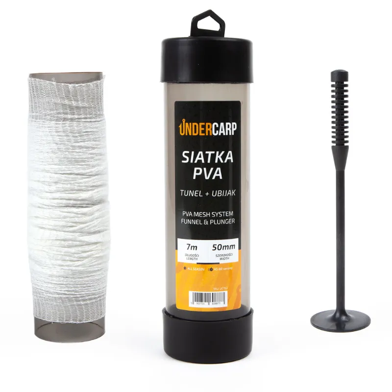 Siatka PVA Tunel + Ubijak 50 mm 7 m Undercarp – zestaw do dużych porcji zanęty