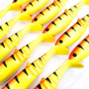 Savage Gear Cannibal Shad 12.5 cm 20 g Golden Ambulance – guma na duże drapieżniki