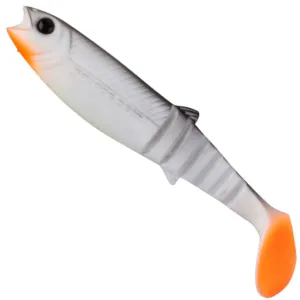Savage Gear Cannibal Shad 6.8 cm 3 g White Black – skuteczna guma na okonia i sandacza
