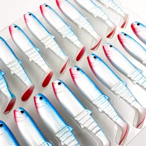 Savage Gear Cannibal Shad 8 cm 5 g Blue Pearl – skuteczna guma na okonia i sandacza