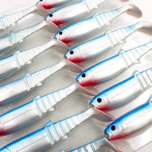 Savage Gear Cannibal Shad 10 cm 9 g Blue Pearl – skuteczna guma na sandacza i okonia