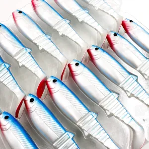 Savage Gear Cannibal Shad 10 cm 9 g Blue Pearl – skuteczna guma na sandacza i okonia