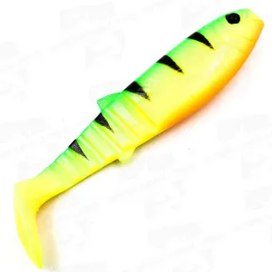 Savage Gear Cannibal Shad 12,5 cm 20 g Firetiger – skuteczna guma na szczupaka i sandacza