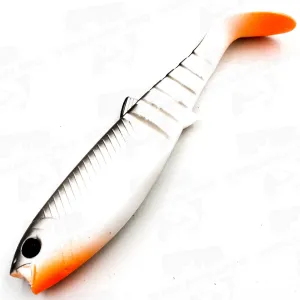 Savage Gear Cannibal Shad 12,5 cm 20 g White Black – skuteczna guma na drapieżniki