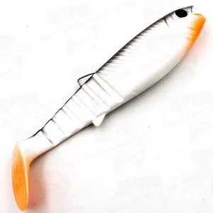 Savage Gear Cannibal Shad 12,5 cm 20 g White Black – skuteczna guma na drapieżniki