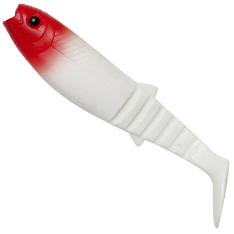 Guma Savage Gear Cannibal Shad 8 cm 5 g Red Head – skuteczna na szczupaka i sandacza