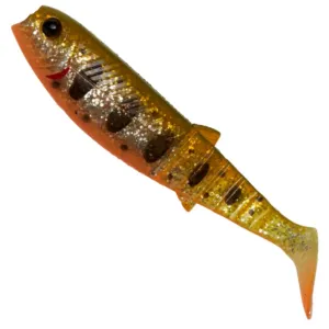 Guma Savage Gear Cannibal Shad 6.8 cm Olive Smolt UV – mikroguma na okonie i pstrągi