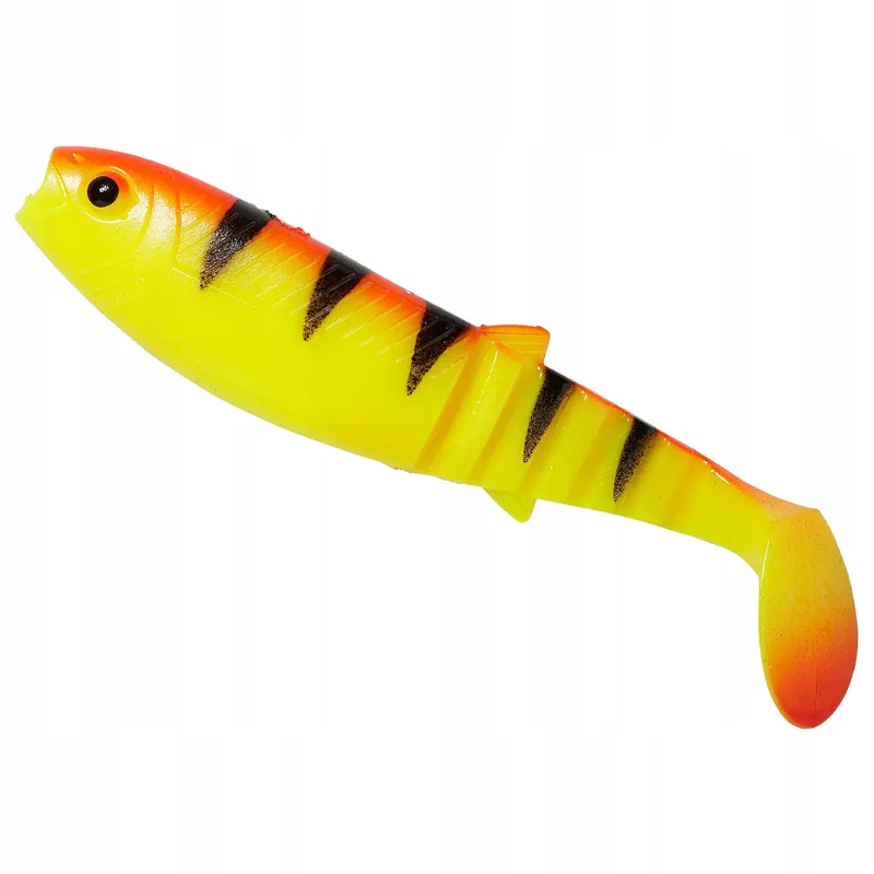 Savage Gear Cannibal Shad 15 cm Golden Ambulance – duża guma na szczupaka i suma